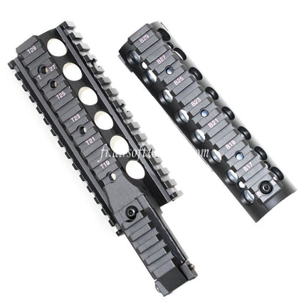 Airsoft Website 210mm CNC Aluminum RAS Keymod Rail de Garde-Main Convient pour Tokyo Marui WA M4 M16 Série Fusil Noir