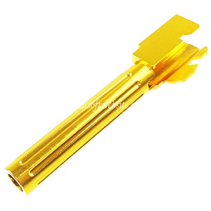 5KU CNC Aluminum Canon Extérieur Type 2 Convient pour Tokyo Marui G17 Série GBB Pistolet Airsoft Or