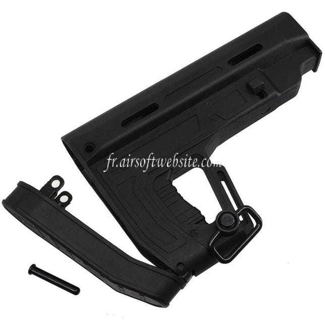 APS Poly Fiber RS1 Type 1 Crosse Convient pour M4 M16 Série AEG Fusil Airsoft Noir
