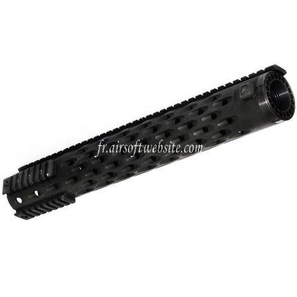 5KU 380mm TJ Competition Style Free Float Garde-Main 4-Side Rail System Convient pour M4 M16 Série AEG GBB Fusil Airsoft Noir