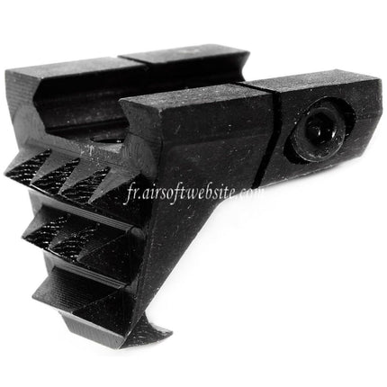 5KU Métal Strike Butee de Main avec Rear Hook Convient pour Any 20mm Picatinny Rail Noir