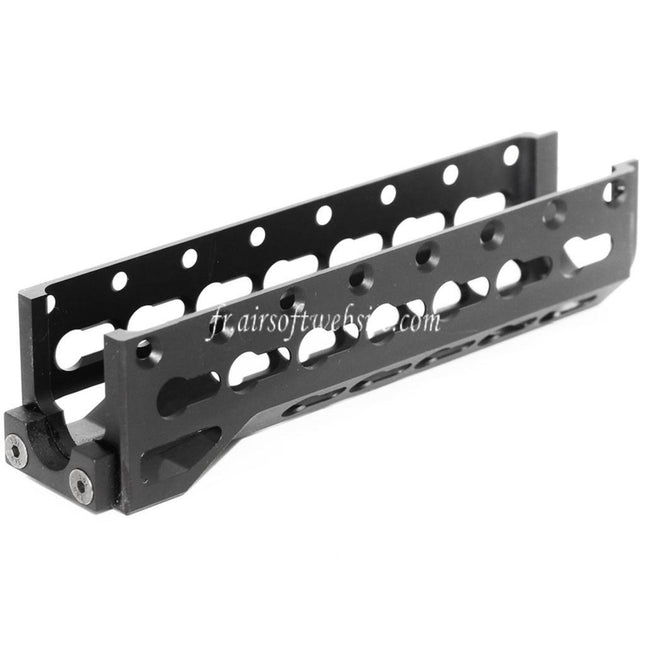 5KU 155mm Alfa Bas Rail de Garde-Main Convient pour GHK LCT INOKASU D-BOYS Tokyo Marui AK Série AEG Fusil Airsoft Noir
