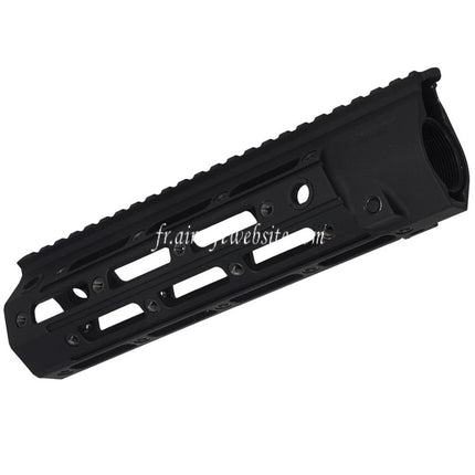 5KU 10.5 Pouces RAHG Tactique M-LOK Rail de Garde-Main Convient pour D-Boys CYMA WE(WE-TECH) VFC Umarex HK416 Série AEG GBB Fusils Airsoft Noir