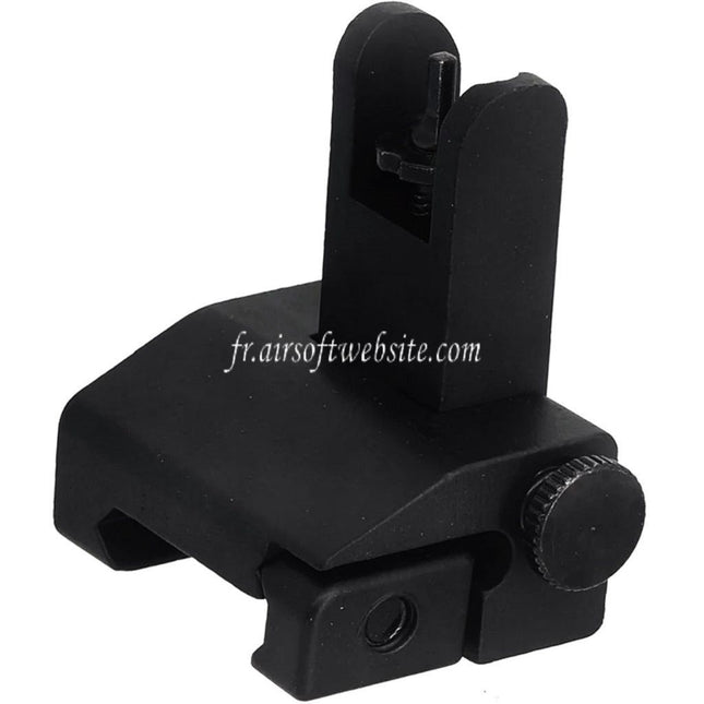 Airsoft Website Métal Alliage Rabattable Guidon Convient pour 20mm Picatinny Rail Fusil