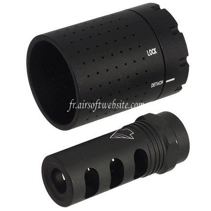 5KU Aluminum Ferfrans Modulaire Frein de Bouche CRD Cache-Flamme -14mm CCW sens antihoraire Filetage