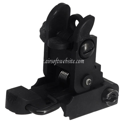 Airsoft Website Kunststoff M4SS Klappvisier Passend für 20mm Picatinny Schiene Gewehr