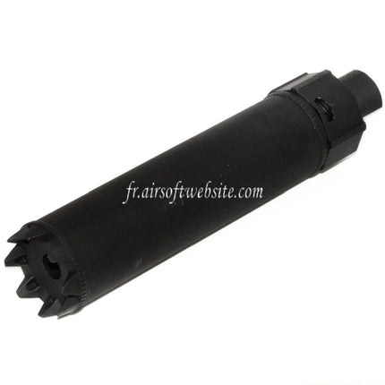 5KU 170mm/191mm SOCOM MG Monster QD Silencieux avec Frein de Bouche Convient pour -14mm CCW sens antihoraire Canon Fusil Airsoft Noir