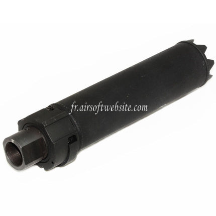 5KU 170mm/191mm SOCOM MG Monster QD Silencieux avec Frein de Bouche Convient pour -14mm CCW sens antihoraire Canon Fusil Airsoft Noir
