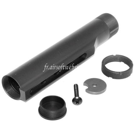 5KU 5-Positions Crosse Buffer Tube Convient pour M4 M16 Série AEG Fusil Airsoft Noir