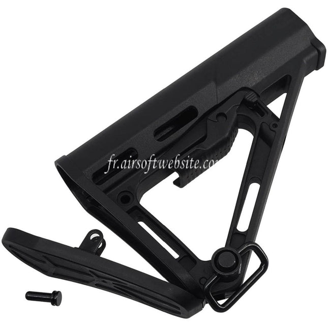 APS RS-3 Rétractable Crosse Convient pour M4 M16 Série AEG Fusils Airsoft Noir