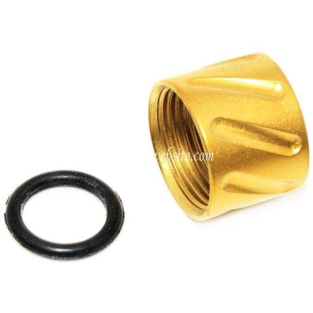 5KU Diagonals Knurled Canon Filetage Couvre-filet -14mm CCW sens antihoraire Convient pour Tokyo Marui G17 GBB Pistolet Airsoft