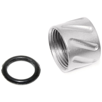 5KU Diagonals Knurled Canon Filetage Couvre-filet -14mm CCW sens antihoraire Convient pour Tokyo Marui G17 GBB Pistolet Airsoft