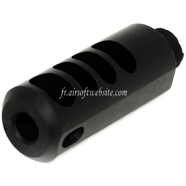 5KU Compensateur Type 0 +14mm CW sens horaire Filetage Convient pour Tokyo Marui Hi-Capa 5.1 Série GBB Pistolet Airsoft Noir