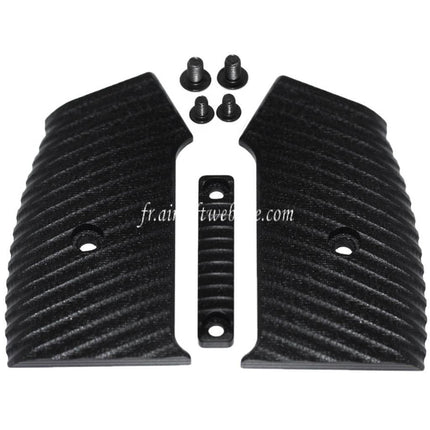 5KU Changeable Complète Modulaire Pistolet Poignée Set (Knurly) Convient pour M4 M16 Série GBB Fusil Airsoft Noir