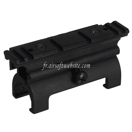 Airsoft Website 20mm Haut et Côté Rail Montage Base Convient pour MP5 Série AEG GBB Fusils Noir