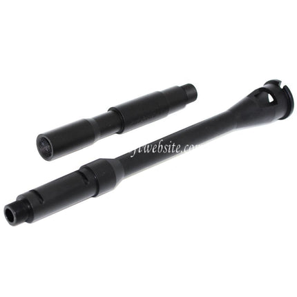 5KU 14.5 Pouces Aluminium M4A1 Canon Extérieur -14mm CCW sens antihoraire Convient pour WA M4 M16 Série GBB Fusil Airsoft Noir