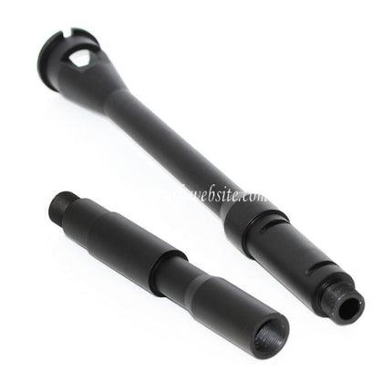 5KU 14.5 Pouces Aluminium M4A1 Canon Extérieur -14mm CCW sens antihoraire Convient pour WA M4 M16 Série GBB Fusil Airsoft Noir