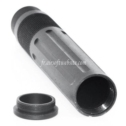 5KU Pistolet Boîtier Extension Tube Convient pour WESTERN ARMS WA M4 M16 Série GBB Fusil Airsoft Noir