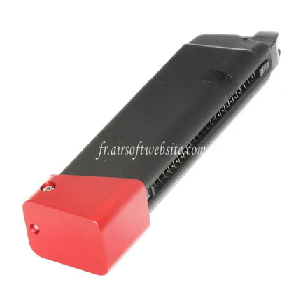 DOUBLE BELL 24 Billes Co2 Chargeur Convient pour G17 G18C G-Série GBB Pistolet Airsoft Noir/Rouge