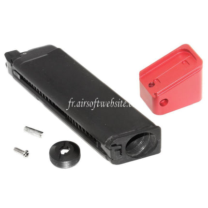 DOUBLE BELL 24 Billes Co2 Chargeur Convient pour G17 G18C G-Série GBB Pistolet Airsoft Noir/Rouge