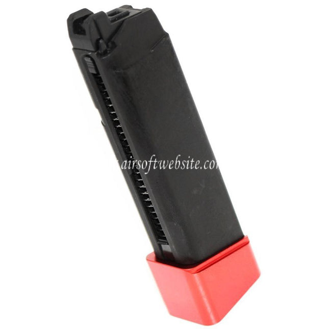 DOUBLE BELL 22 Billes Gaz Chargeur Convient pour G17 G18C G-Série GBB Pistolet Airsoft Noir/Rouge