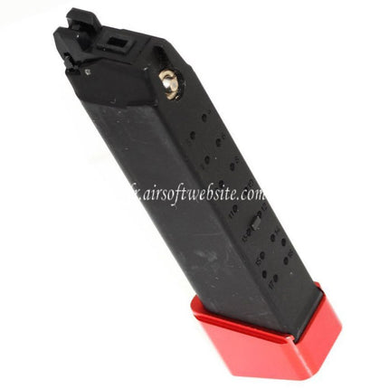 DOUBLE BELL 22 Billes Gaz Chargeur Convient pour G17 G18C G-Série GBB Pistolet Airsoft Noir/Rouge