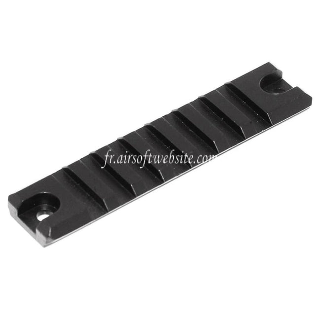 Airsoft Website 90mm Full Métal Petit Side Rail Convient pour WELL Tokyo Marui MP7A1 R4 AEP SMG Fusil Noir