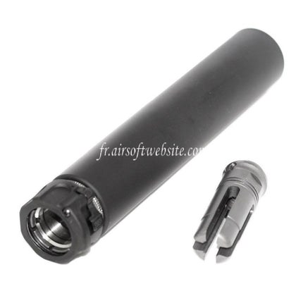 5KU 213mm SOCOM762 RC Silencieux avec Frein de Bouche Convient pour -14mm CCW sens antihoraire Canon Fusil Airsoft