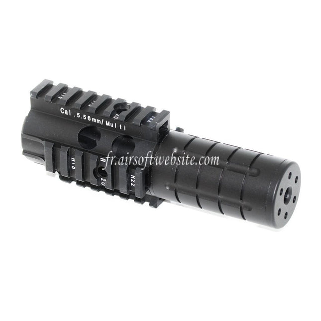 5KU Mini Patriot Avant Kit Rail de Garde-Main Convient pour WA M4 M16 Série GBB Fusil Airsoft Noir