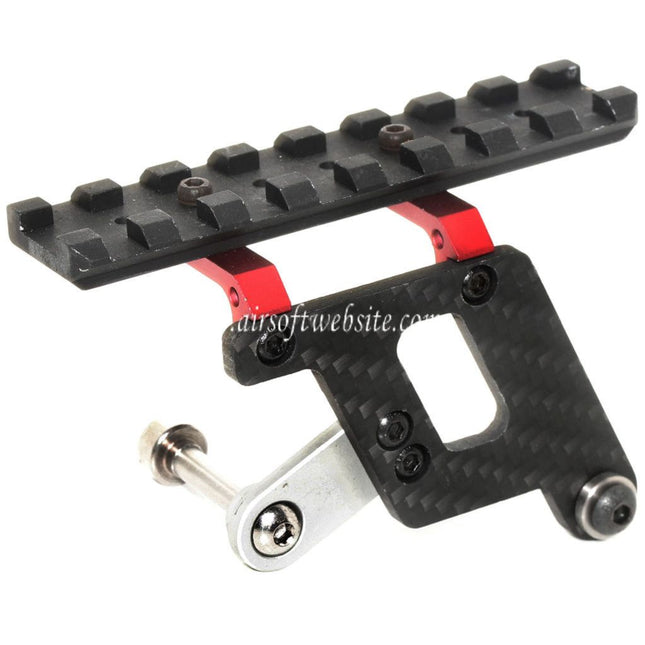 5KU Shooters Carbone Lunette Montage Rail Convient pour Tokyo Marui Hi-Capa Série GBB Pistolet Airsoft