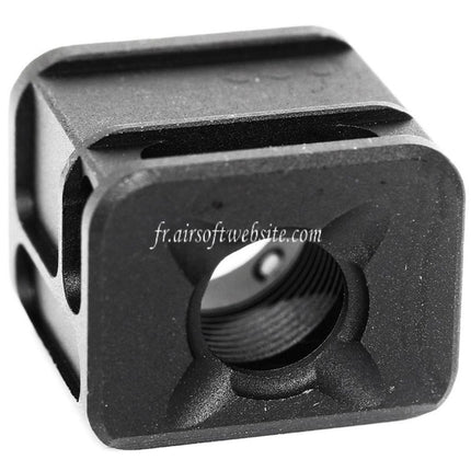 5KU SPARC-M Compensateur -14mm CCW sens antihoraire Convient pour Tokyo Marui G17 G18C GBB Pistolet Airsoft Noir