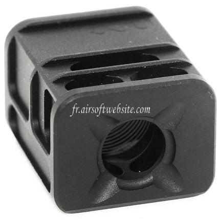 5KU SPARC-L Compensateur -14mm CCW sens antihoraire Convient pour Tokyo Marui G17 G18C GBB Pistolet Airsoft Noir