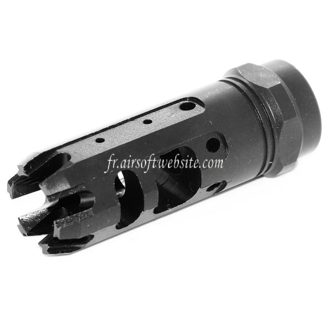 5KU 66mm KING COMP Frein de Bouche Cache-Flamme Convient pour -14mm CCW sens antihoraire Canon Fusil Airsoft Noir