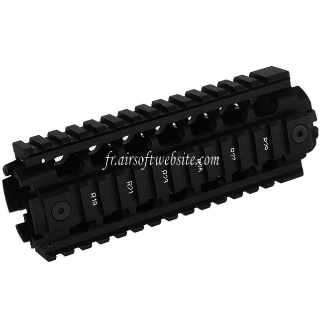 PTS Ergo Z Rail de Garde-main Convient pour M4 M16 Série AEG Fusils Airsoft Noir