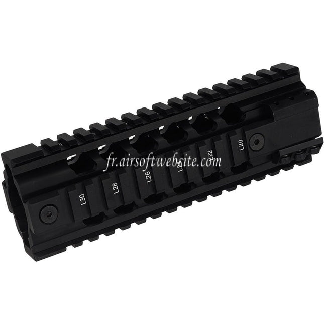PTS Ergo Z Free Float Rail de Garde-main Convient pour M4 M16 Série AEG Fusils Airsoft Noir