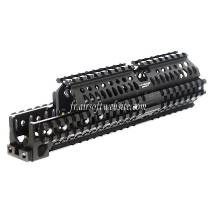 Airsoft Website 260mm CNC Aluminum Zen Style Rail de Garde-Main Convient pour GHK LCT Tokyo Marui E&L CYMA AK Série AEG Fusil Noir