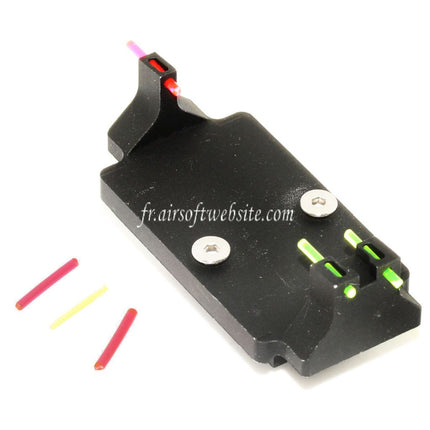 5KU RMR Style Fibre Optique Visée Montage Base Convient pour Tokyo Marui G17 G18C G-Série GBB Pistolet Airsoft