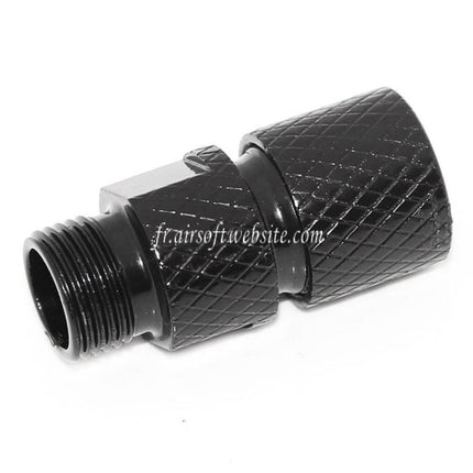 Airsoft Website Canon Silencieux Compensateur Adaptateur (-12mm CCW sens antihoraire To -14mm CCW sens antihoraire) avec Wrench Convient pour Tokyo Marui G17 Série Pistolet