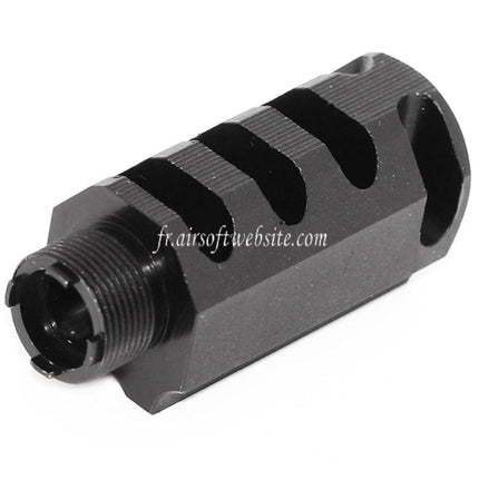 DOUBLE BELL 60mm/48mm Rallongé Kit Compensateur Convient pour DOUBLE BELL Tokyo Marui 1911 GBB Pistolet Airsoft Noir