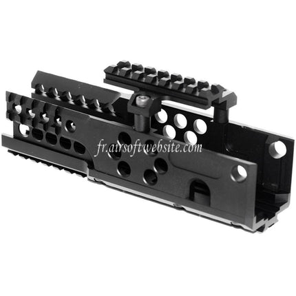 Airsoft Website 206mm CNC Aluminum RIS RAS Rail de Garde-Main Convient pour A&K PKM AEG Fusil Noir