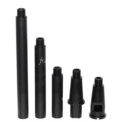 Airsoft Website Aluminium M4A1 4-Segments Métal Canon Extérieur -14mm CCW sens antihoraire Convient pour M4 M16 Série AEG (18.125 Pouces) GBBR(17.25 Pouces) Fusil