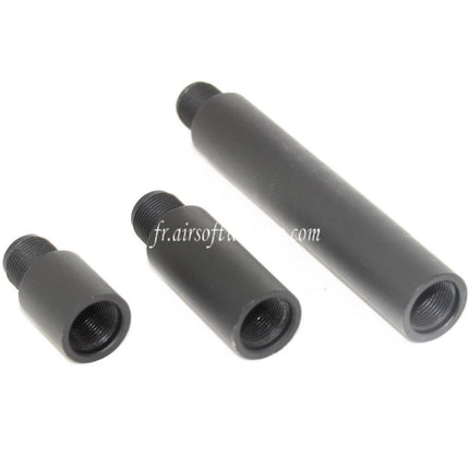 APS 3pièces 21mm/41mm/97mm 159mm Aluminium CQB Extended Canon Extérieur Extension Tube Convient pour All -14mm CCW sens antihoraire Rifle Airsoft