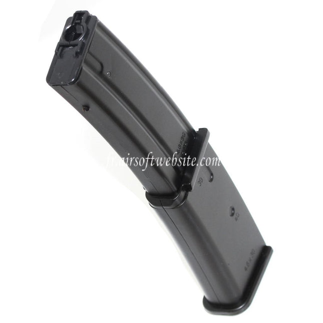 WELL 190 Billes Hi-Cap Chargeur Long Type Convient pour WELL Galaxy Tokyo Marui R4 MP7 MP7A1 Série AEG Fusil Airsoft Noir