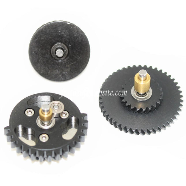 Army Force CNC Acier 100:200 3mm Ball Bearing Helical Type Couple élevé Engrenage Set Convient pour Version 2/3 V2 V3 AEG Vitesse Boîte Fusil Airsoft