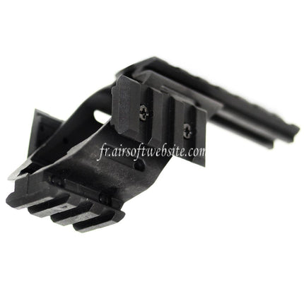Airsoft Website 20mm Weaver Rail Lunette Montage Base Convient pour WE KSC Tanaka Tokyo Marui G17 G18C Série Pistolet Noir