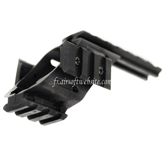 Airsoft Website 20mm Weaver Rail Lunette Montage Base Convient pour WE KSC Tanaka Tokyo Marui G17 G18C Série Pistolet Noir