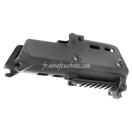 Golden Eagle Polymère Garde-Main Set avec 20mm Bottom Rail Convient pour Jing Gong JG Golden Eagle G36C Série AEG Fusil Airsoft Noir