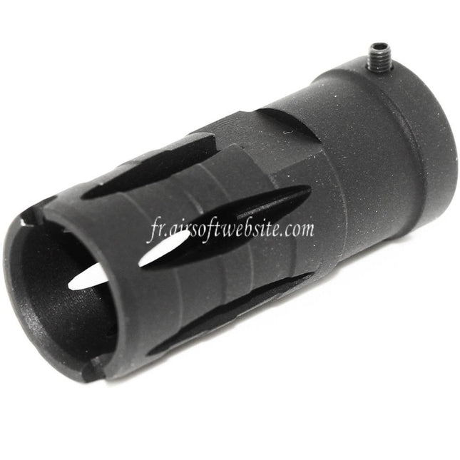 Golden Eagle 58mm G36 Frein de Bouche Cache-Flamme Convient pour -14mm CCW sens antihoraire Canon Fusil Airsoft Noir