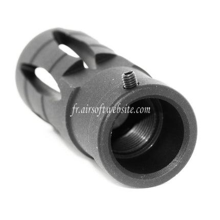 Golden Eagle 58mm G36 Frein de Bouche Cache-Flamme Convient pour -14mm CCW sens antihoraire Canon Fusil Airsoft Noir