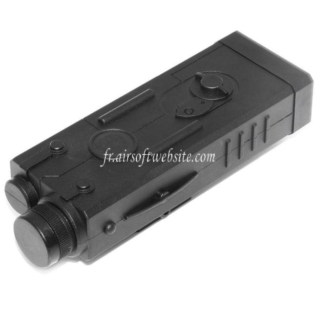 Golden Eagle QD 20mm Standard Rail Montage PEQ Style Batterie Boîte Noir